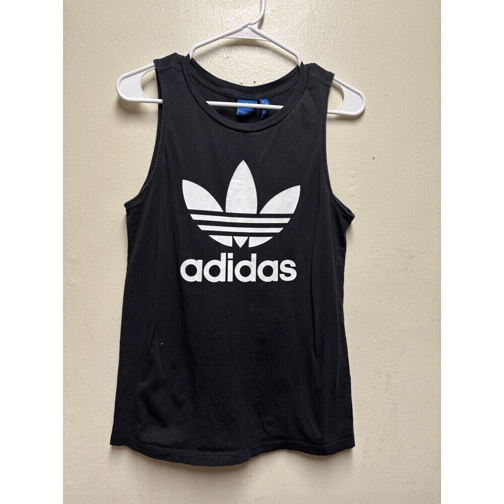 Adidas Originals Men's Trefoil Tank Top Black/White DV1509 Men's Size Small